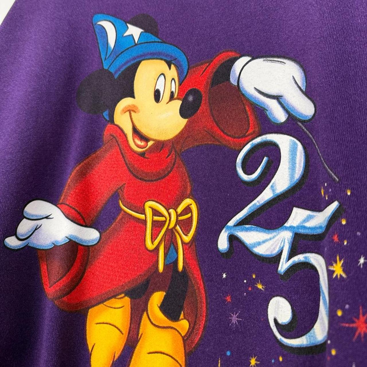 Vintage 90s Walt Disney World 25th Anniversary Purple Sweatshirt (M)