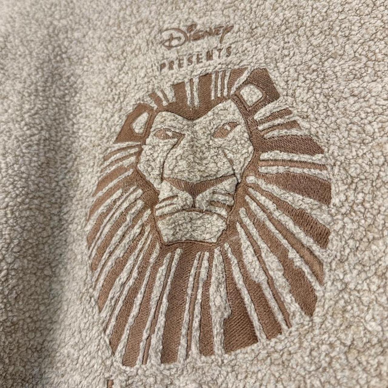 Vintage The Lion King Broadway Musical Beige Cream Fleece Sweatshirt (XL)