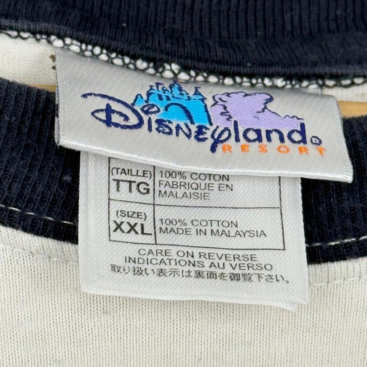 Vintage 00s Disneyland Mickey Mouse 55 Navy Beige T Shirt (XXL)