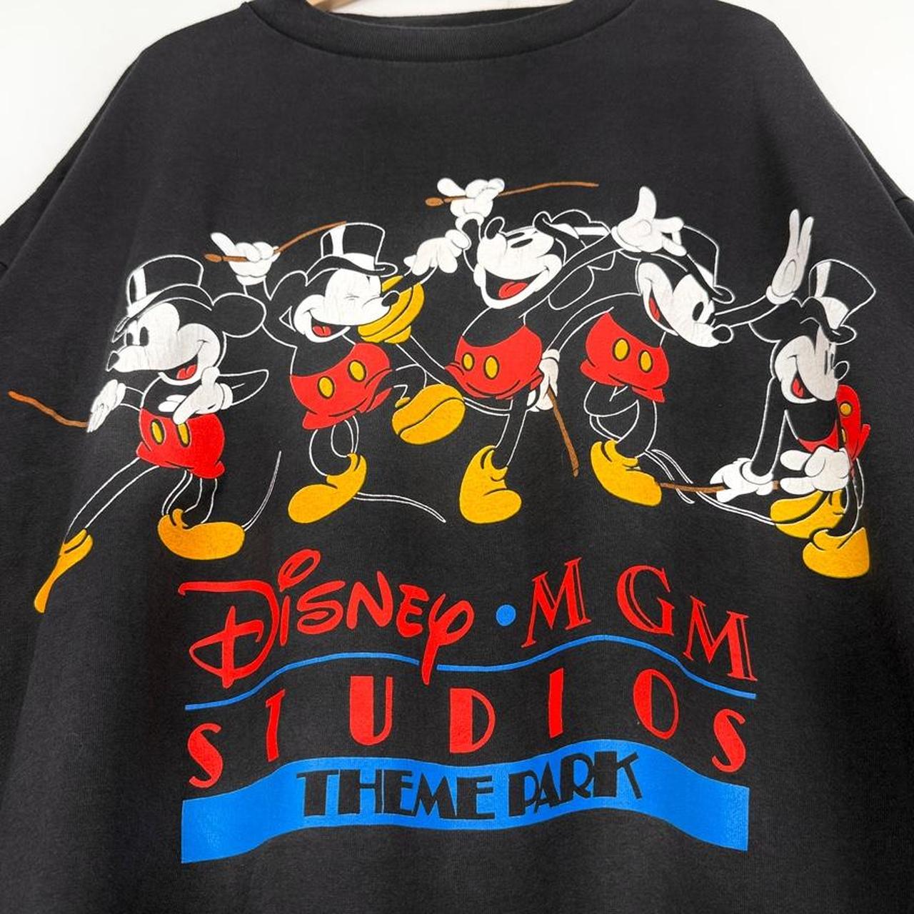 Vintage 90s Disney MGM Studios Mickey Mouse Black T Shirt (Boxy XXL/XXXL, See Measurements)