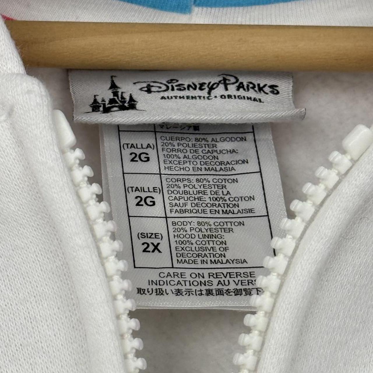 Walt Disney World 2013 Embroidered White Zip Up Hoodie (XXL)