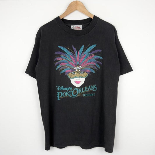 Vintage 90s Disney's Port Orleans Resort Black T Shirt (M)
