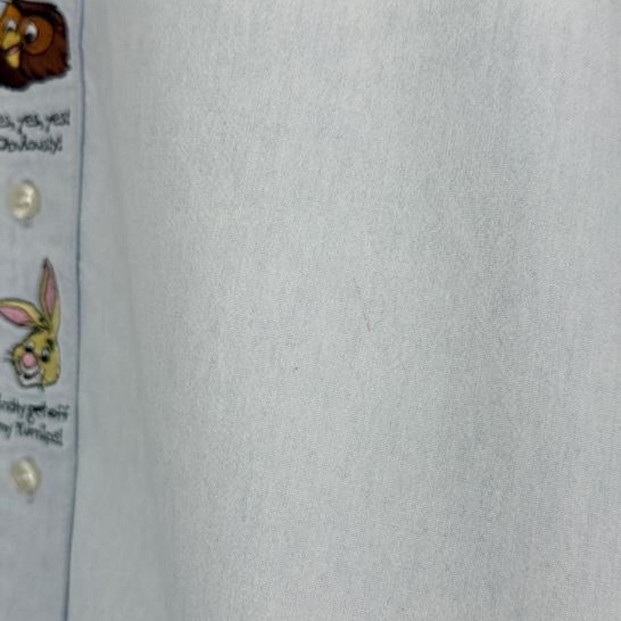 Vintage 90s Winnie The Pooh & Friends Embroidered Button Up Shirt (XXL)