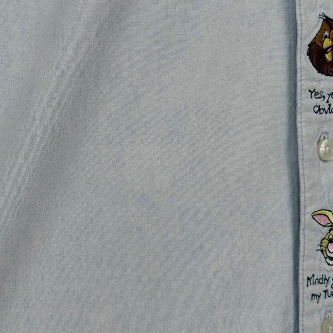 Vintage 90s Winnie The Pooh & Friends Embroidered Button Up Shirt (XXL)