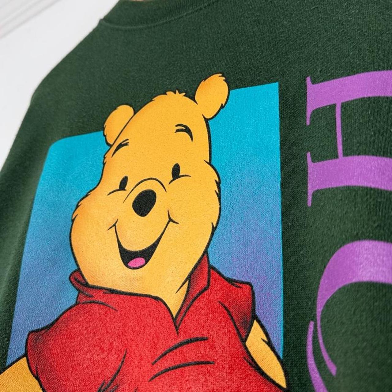 Vintage 90s Winnie The Pooh Green Sweatshirt (L)