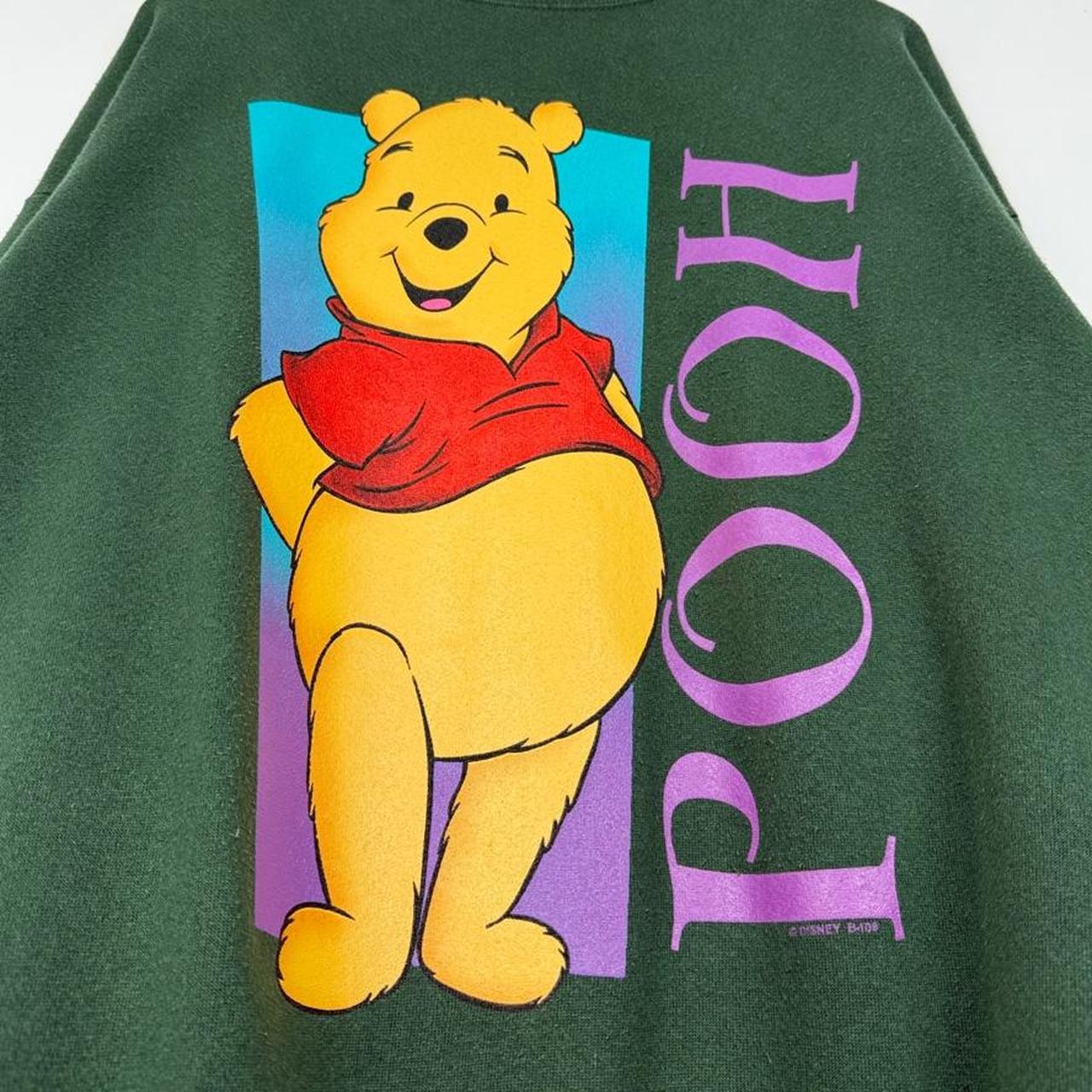 Vintage 90s Winnie The Pooh Green Sweatshirt (L)