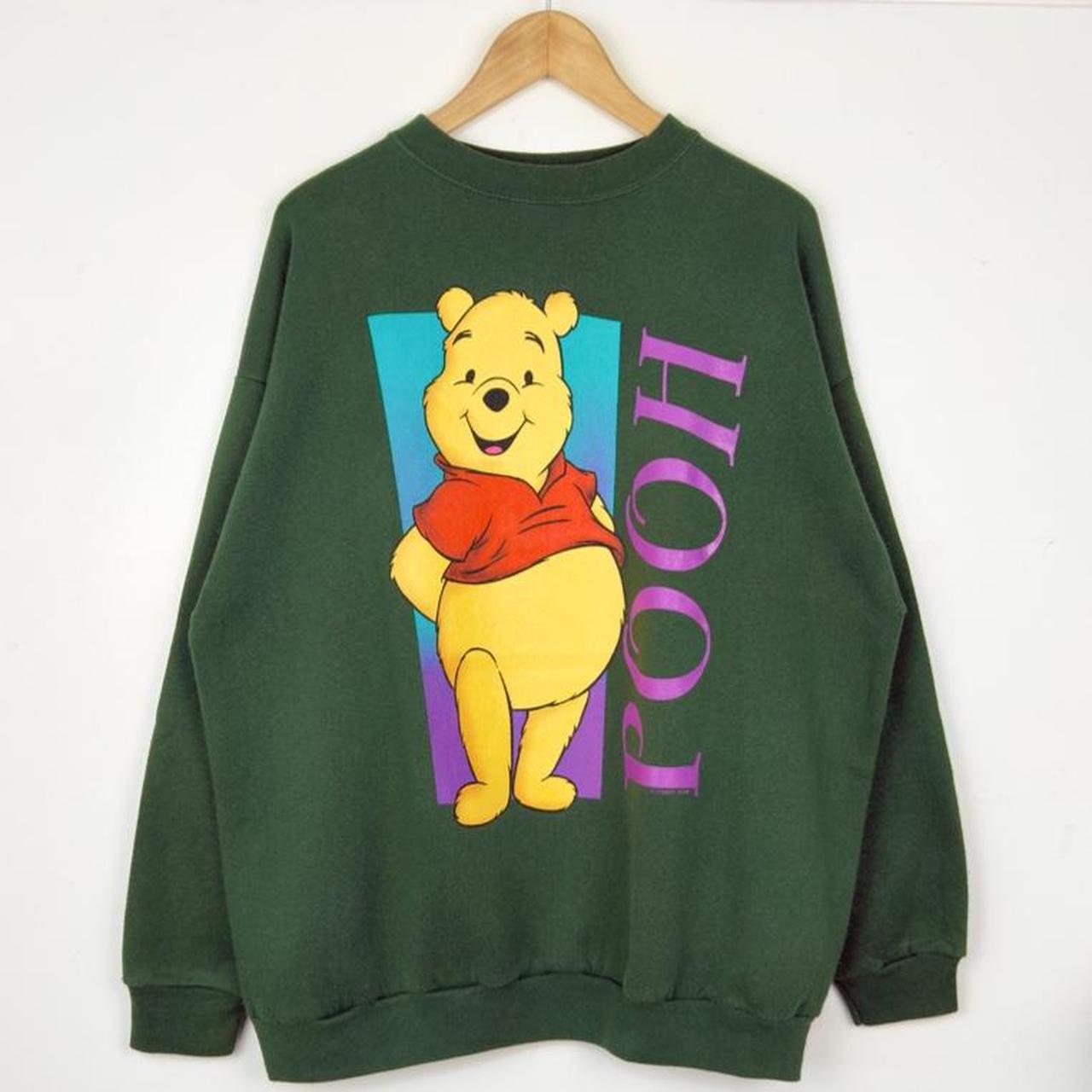 Vintage 90s Winnie The Pooh Green Sweatshirt (L)