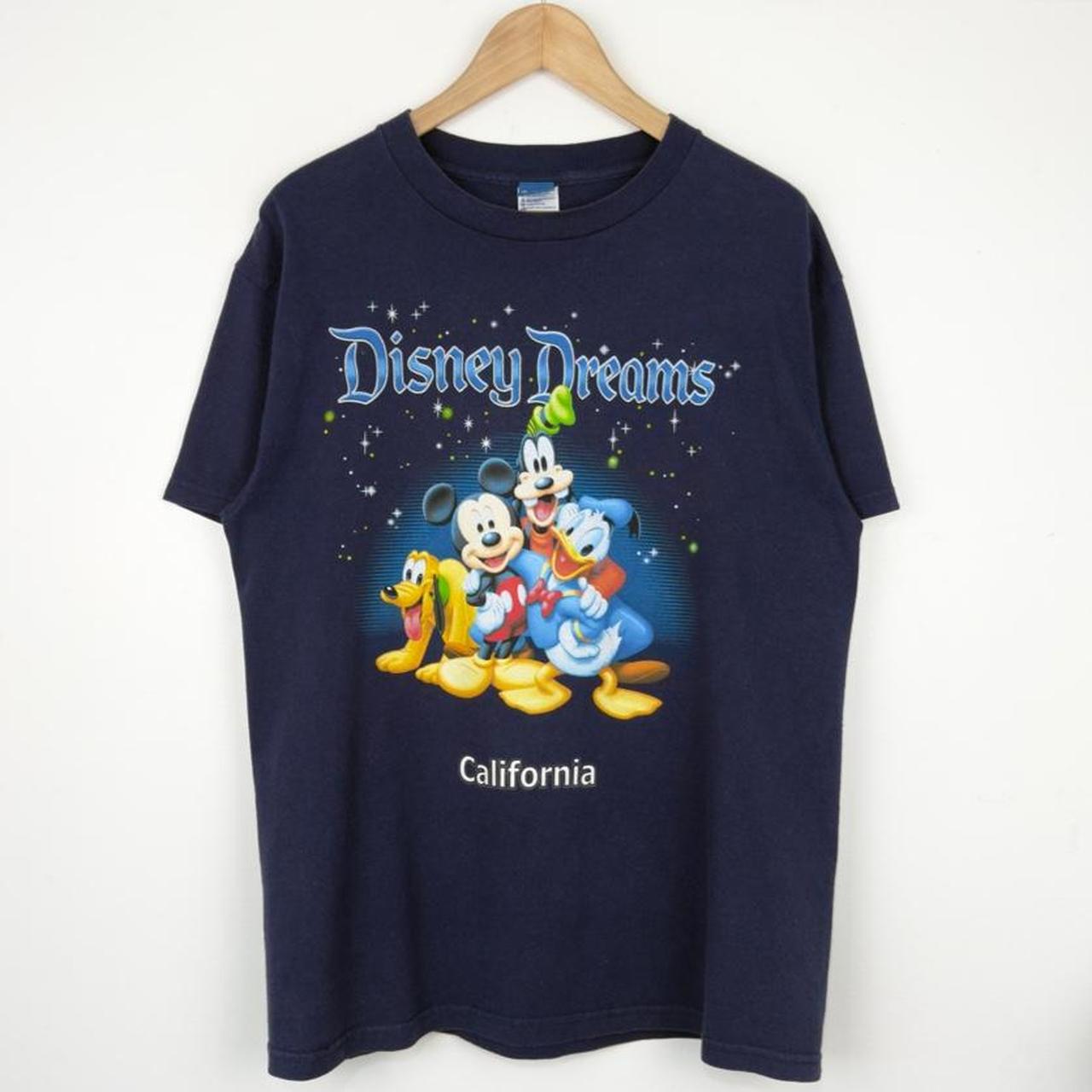Disney Dreams California Mickey & Friends Navy Blue T Shirt (M)