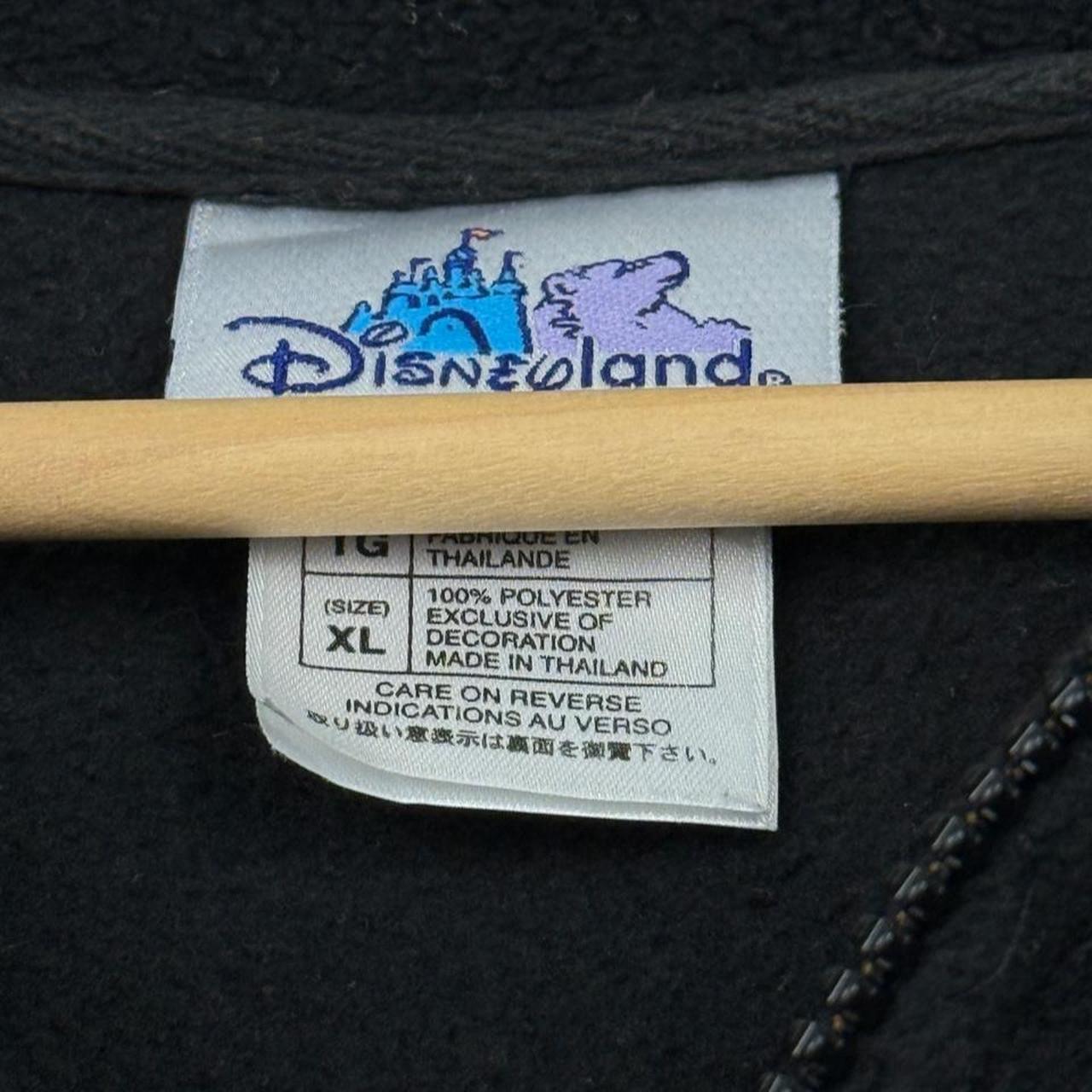Vintage 2005 Disneyland 50th Anniversary Embroidered Black Fleece Quarter Zip (XL)