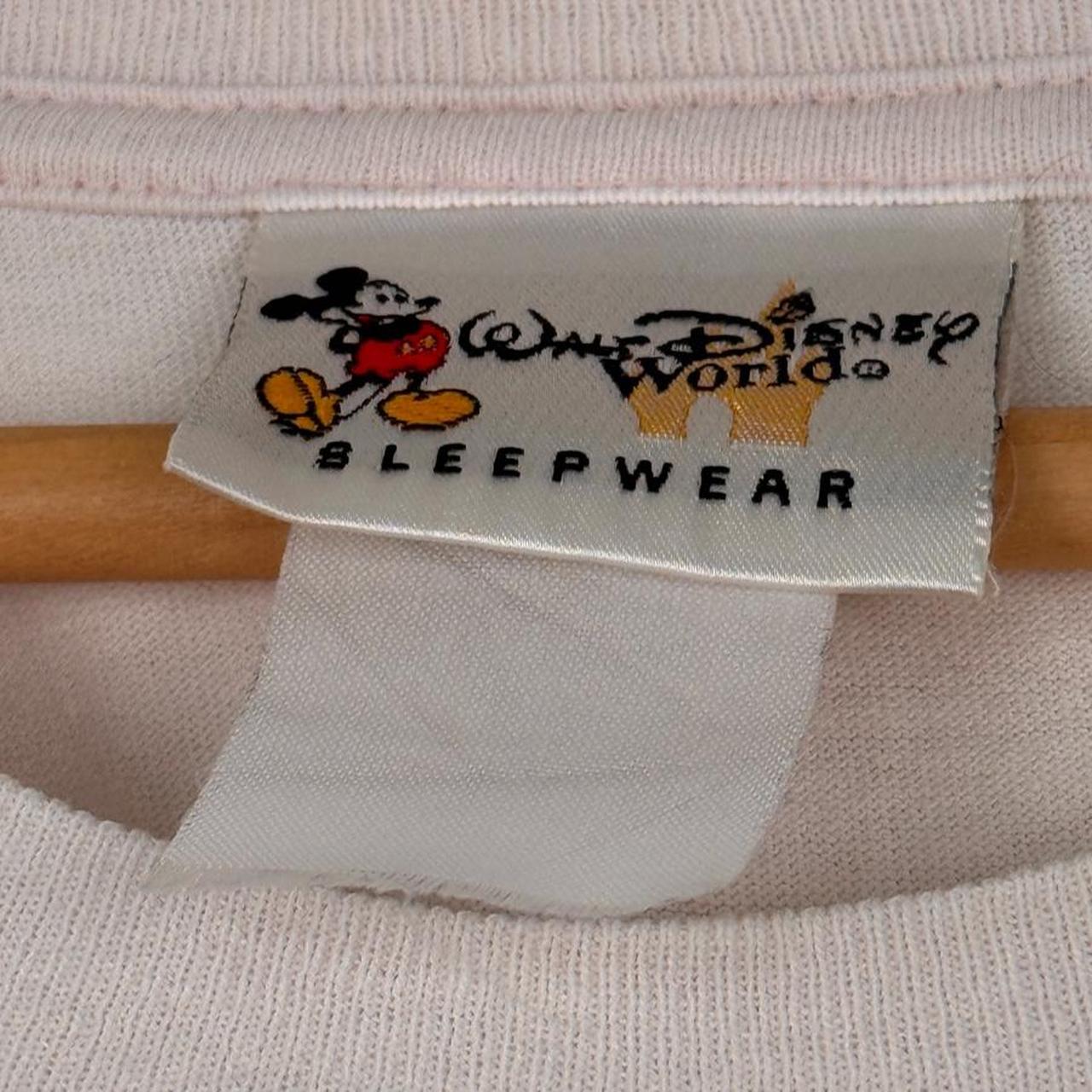 Vintage 00s Minnie Mouse Beauty Sleep Pale Pink Sleepwear T Shirt (One Size)