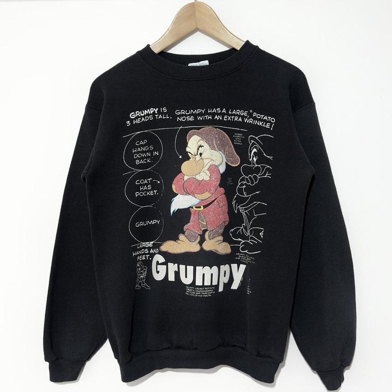 Vintage Grumpy Snow White Drawing 90s Sweatshirt (XS)