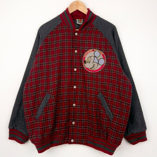 Vintage 90s Mickey Mouse Varsity Bomber Jacket (L)