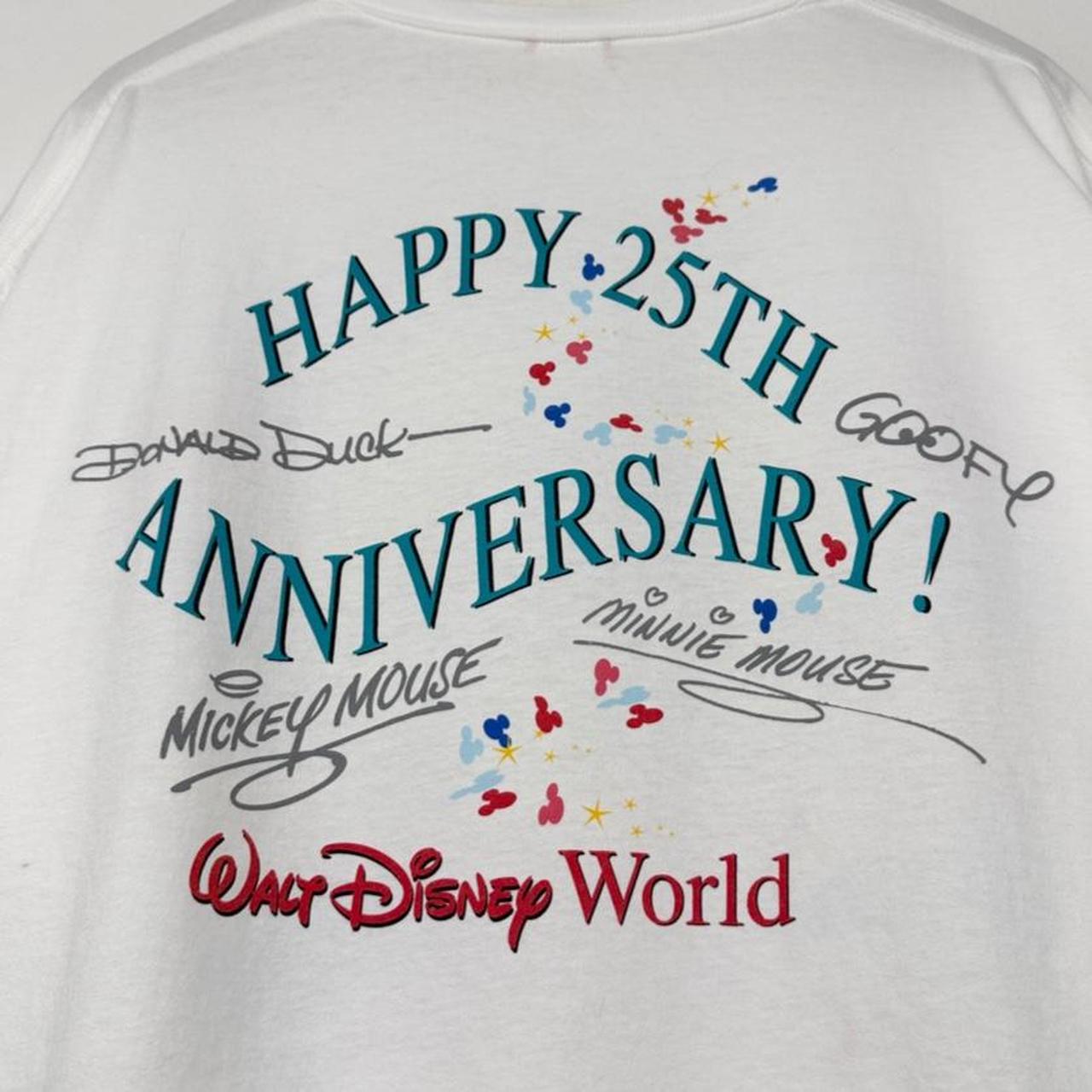 Vintage 1996 Walt Disney World 25th Anniversary White T Shirt (XXL)