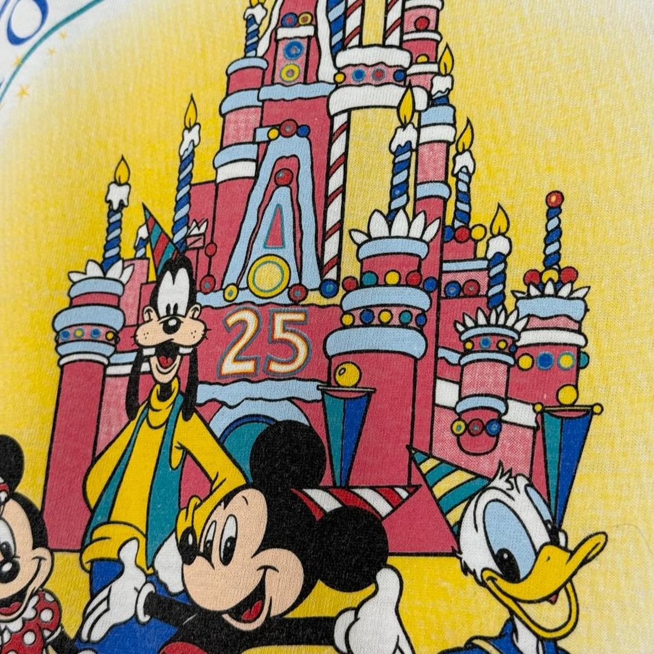 Vintage 1996 Walt Disney World 25th Anniversary White T Shirt (XXL)