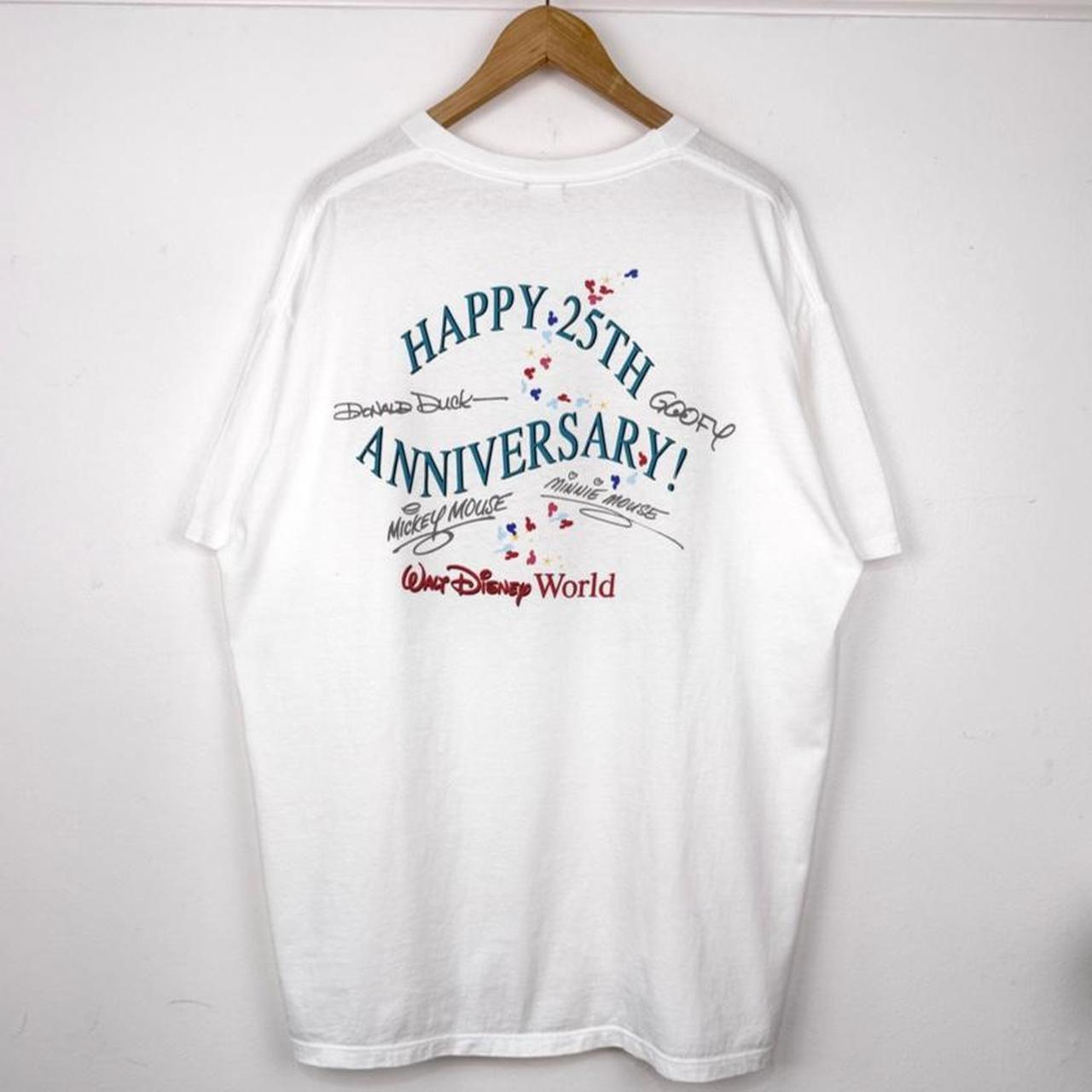 Vintage 1996 Walt Disney World 25th Anniversary White T Shirt (XXL)