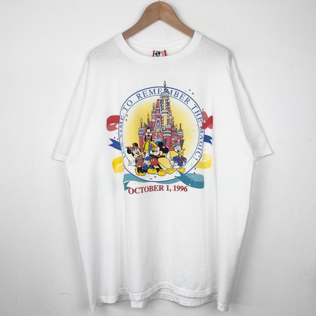 Vintage 1996 Walt Disney World 25th Anniversary White T Shirt (XXL)