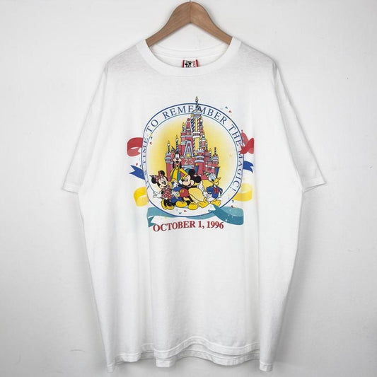Vintage 1996 Walt Disney World 25th Anniversary White T Shirt (XXL)