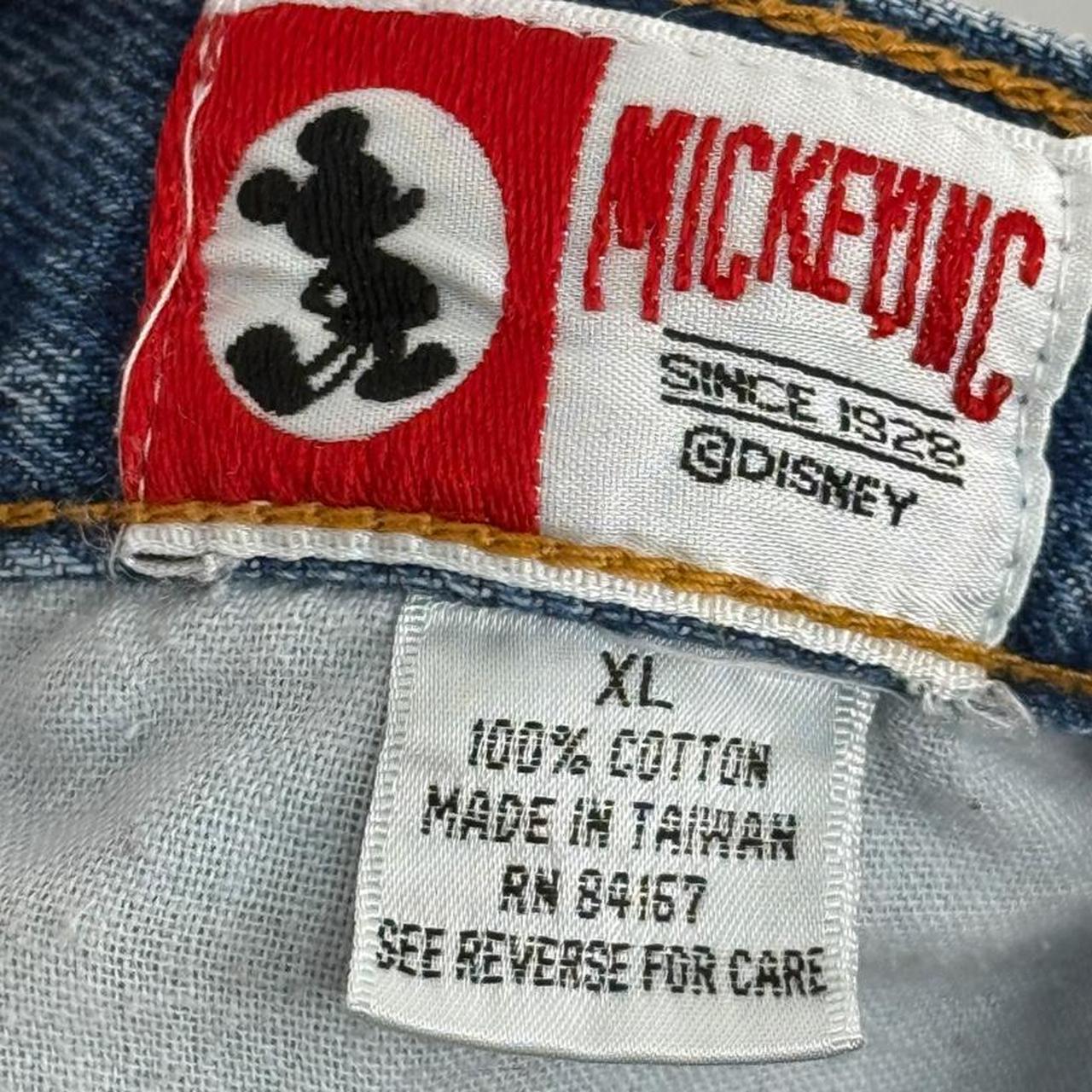 Vintage 90s Minnie Mouse Embroidered Blue Denim Shorts (L)