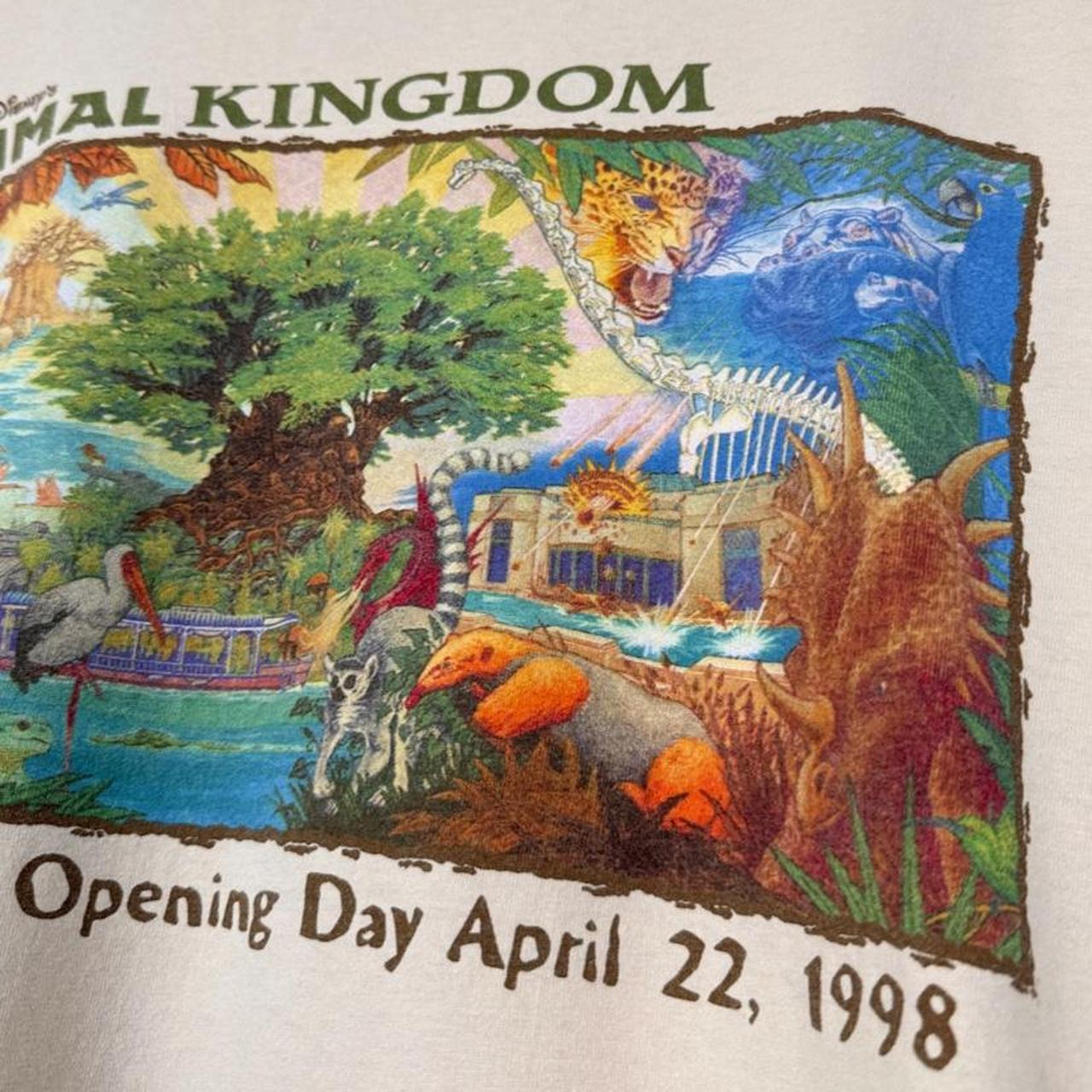 Vintage 1998 Disney's Animal Kingdom Opening Day T Shirt (XXL)