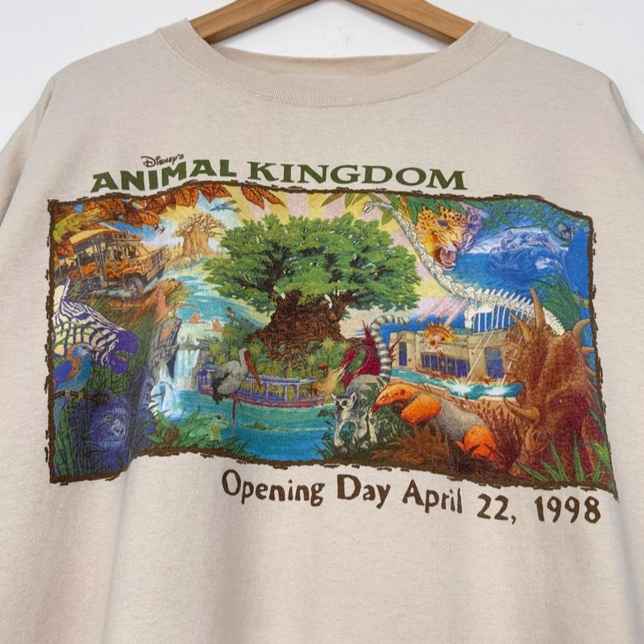 Vintage 1998 Disney's Animal Kingdom Opening Day T Shirt (XXL)