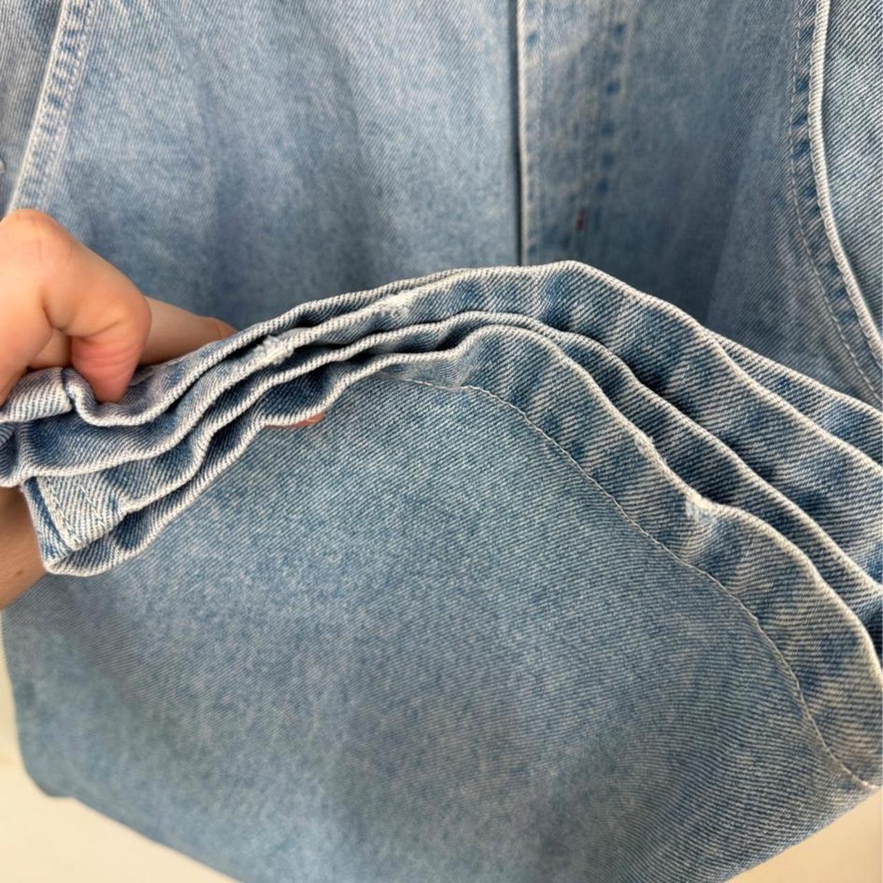 Vintage 90s Winnie the Pooh Embroidered Light Blue Denim Dungarees (S/M)