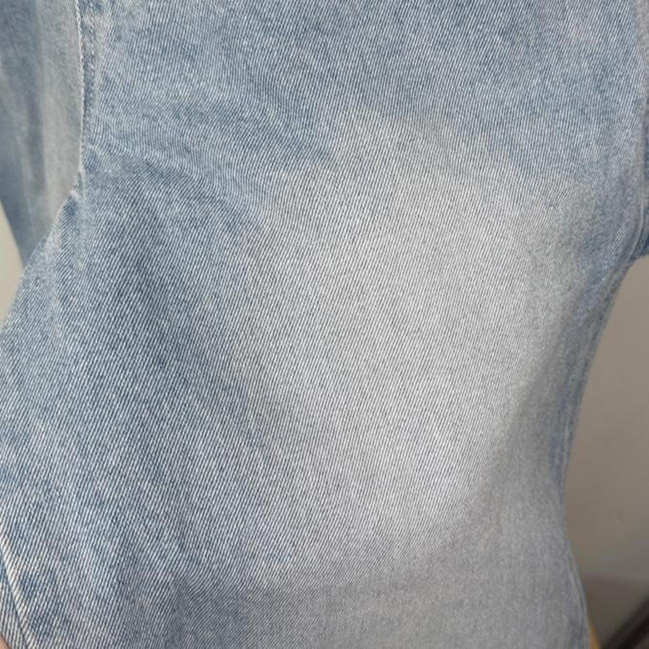 Vintage 90s Winnie the Pooh Embroidered Light Blue Denim Dungarees (S/M)