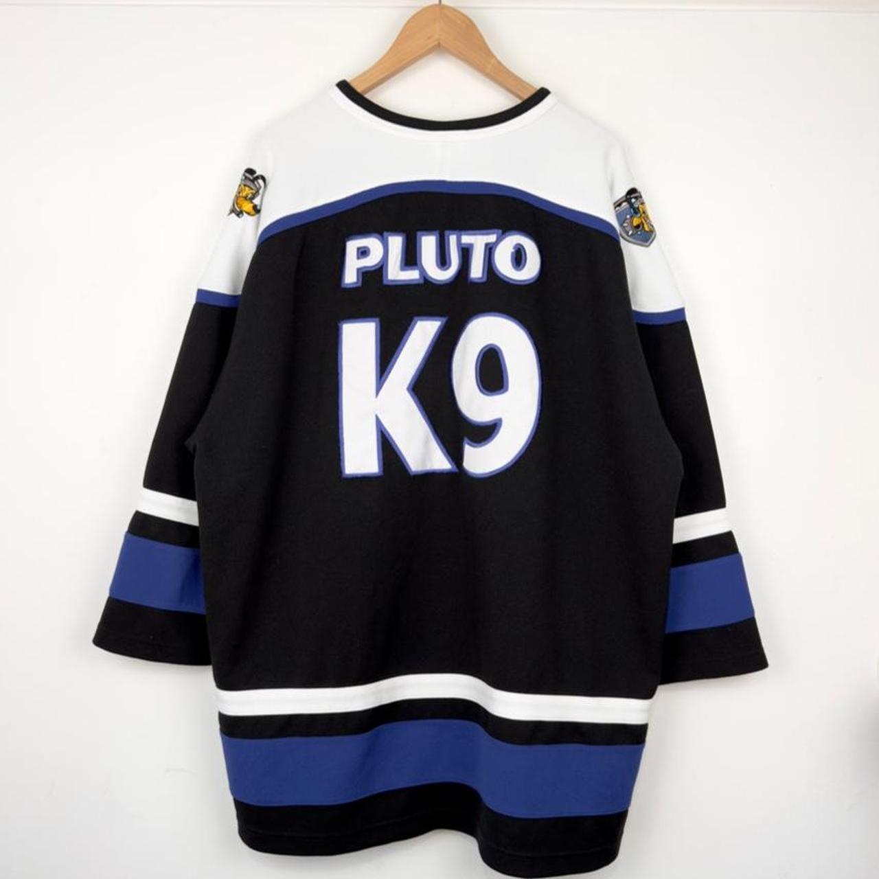 Vintage 00s Walt Disney World Pluto Ice Hounds Ice Hockey Jersey (XL)