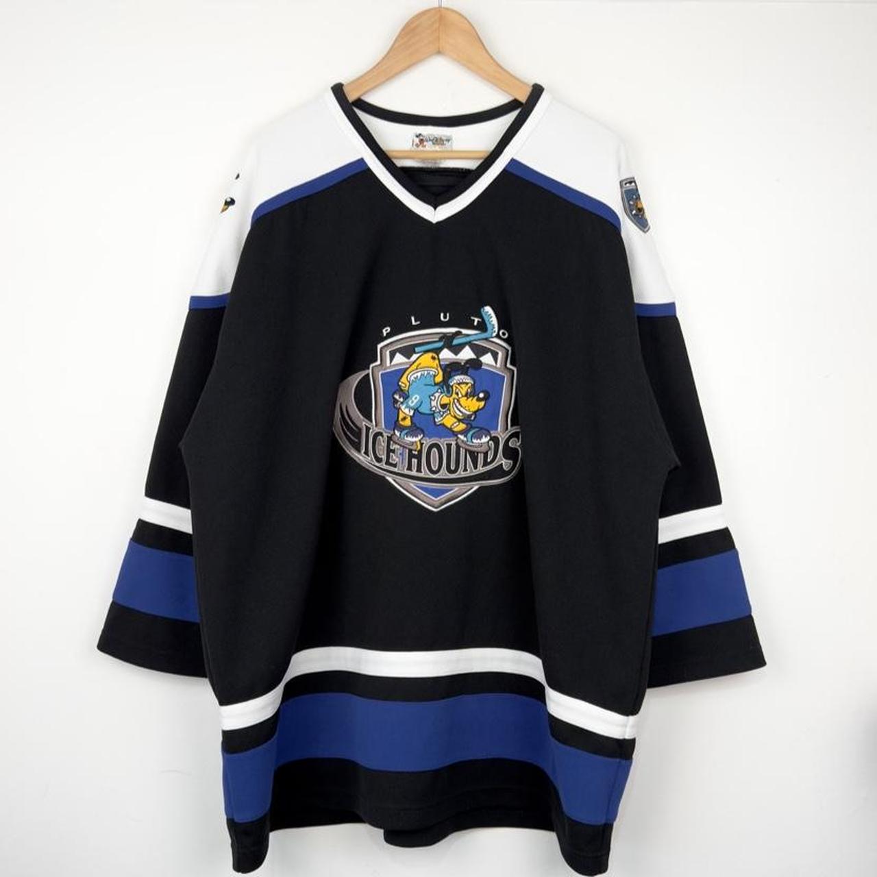 Vintage 00s Walt Disney World Pluto Ice Hounds Ice Hockey Jersey (XL)