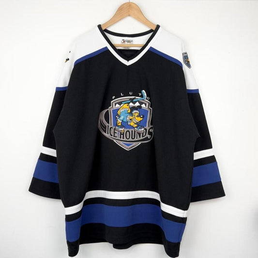 Vintage 00s Walt Disney World Pluto Ice Hounds Ice Hockey Jersey (XL)