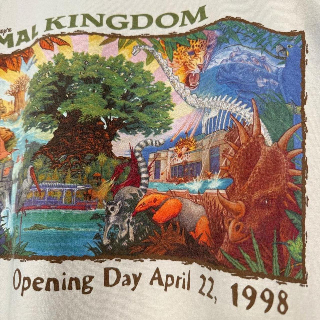 Vintage 1998 Disney's Animal Kingdom Opening Day T Shirt (XL)