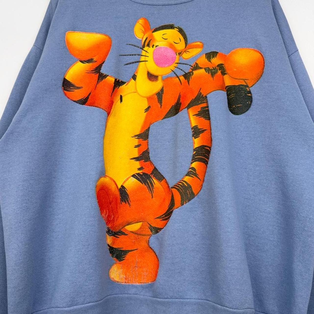 Vintage 90s Tigger Pooh Disney Light Blue Sweatshirt (L)