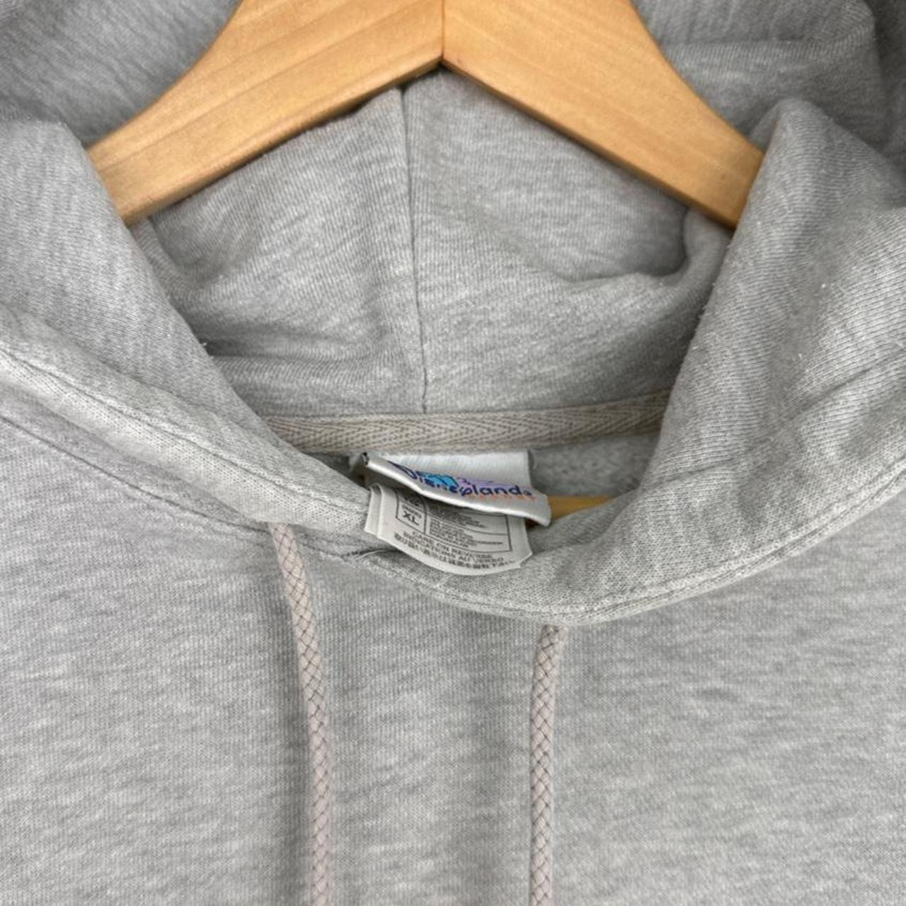 Vintage 00s Disneyland Spell Out Embroidered Grey Hoodie (XL)
