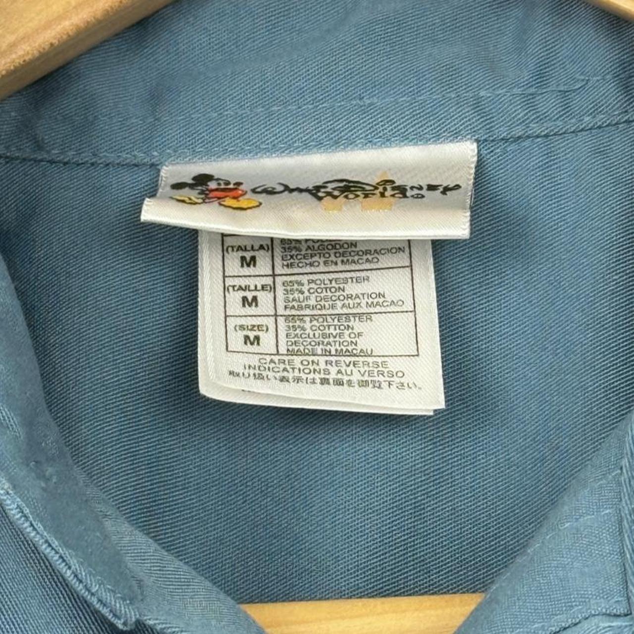 Vintage 00s Walt Disney World Grumpy's Garage Blue Shirt (M)