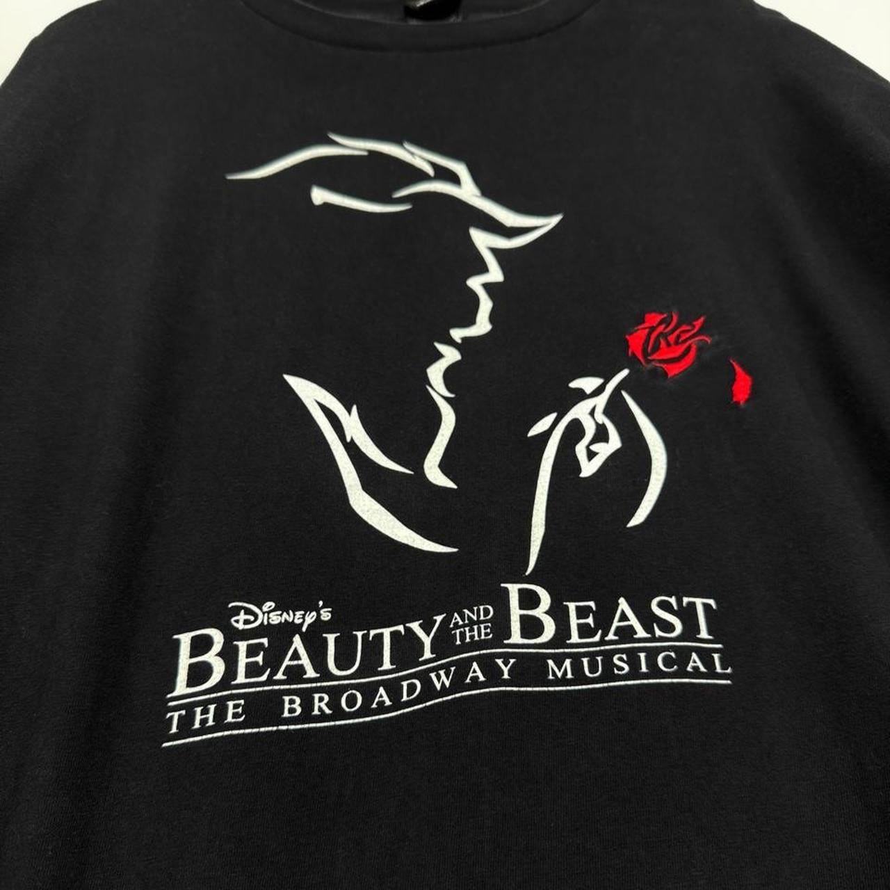 Vintage Disney's Beauty And The Beast Broadway Musical Black T Shirt (XL)