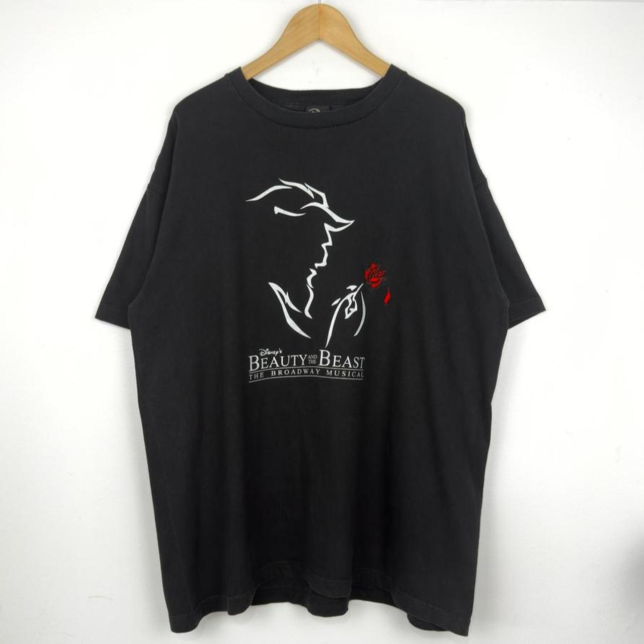 Vintage Disney's Beauty And The Beast Broadway Musical Black T Shirt (XL)