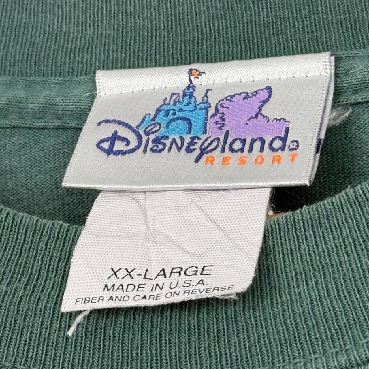 Vintage 00s Disney's California Adventure Embroidered Green T Shirt (XXL)